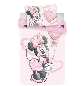 Disney povlečení do postýlky Minnie pink heart baby 100x135, 40x60 cm