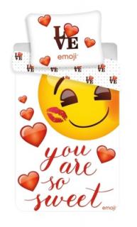 Povlečení Emoji You are so sweet 140x200, 70x90 cm