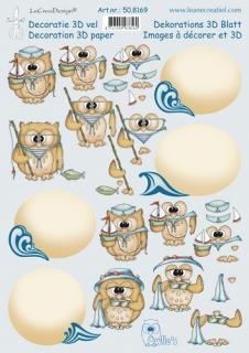 3D Výřezy Sova Owlie v létě