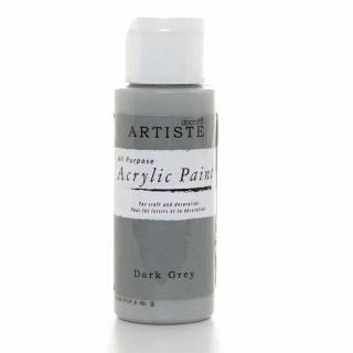 Akrylová barva - tmavě šedá