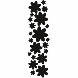 Drobné květy - vyřezávací šablona
