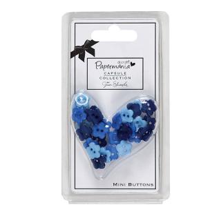 Knoflíky kytičky Burleigh Blue