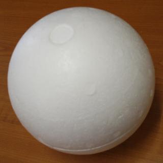 Koule polystyrenová 15cm dva díly