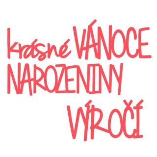 Krásné vánoce, narozeniny,výročí vyřezávací šablona