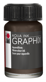 Marabu Aqua Ink - inkoust tmavě hnědý