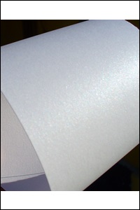 Metalický papír bílý A4