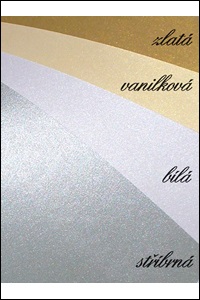 Metalický papír vanilkový A4