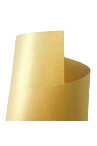 Metalický papír zářivý zlatý A4