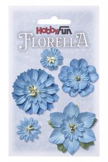 Papírové květy FLORELLA - modrá