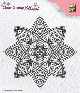 Razítko gelové silikonové Mandala 2