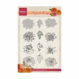 Razítko skládací Chrysantémy