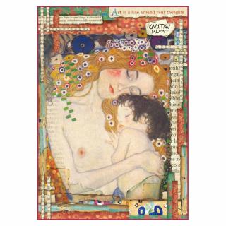 Rýžový papír Klimt Maternity  The Three Ages of Woman