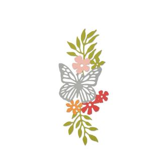 Šablona Thinlits - Motýl na květině