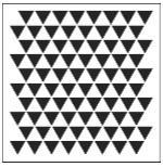 Šablona Triangle Mosaic mini