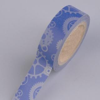 Samolepicí páska hodinová kolečka modré