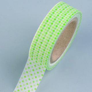 Samolepicí páska tečky zelené