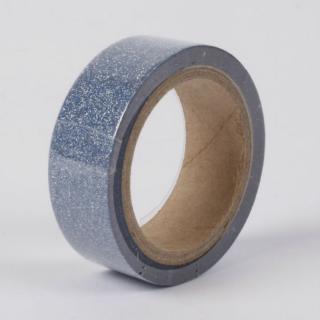 Samolepicí třpytivá washi páska modrá