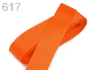 stuha taftová 25 mm oranžová