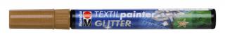 TEXTIL PAINTER GLITTER - hnědý