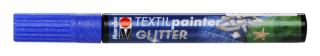 TEXTIL PAINTER GLITTER - modrý