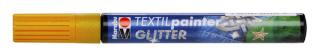 TEXTIL PAINTER GLITTER - oranžový