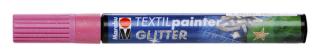 TEXTIL PAINTER GLITTER - růžový