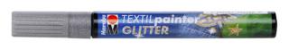 TEXTIL PAINTER GLITTER - stříbrný