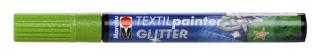 TEXTIL PAINTER GLITTER - zelený