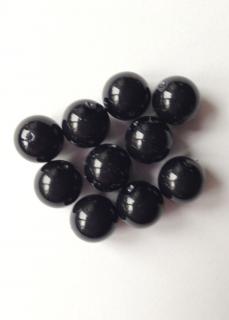 Voskové perle 10 mm černé