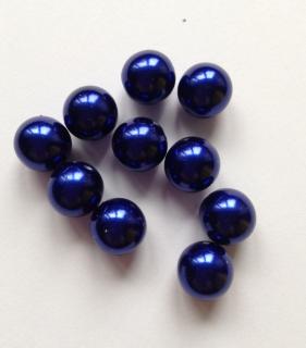 Voskové perle 10 mm modré