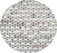Voskové perle 8 mm bílé