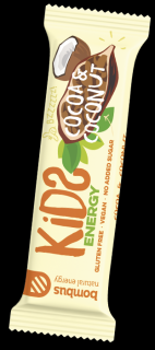 Bombus Kids energy, kakao a kokos, 40g