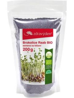 Brokolice Raab BIO 200g (semena na klíčení), Zdravý den