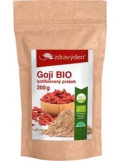 Goji BIO lyofilizovaný prášek 200g, Zdravý den