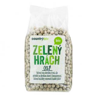 Hrách zelený celý BIO 500g, Country Life