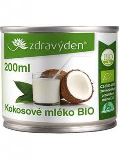 Kokosové mléko BIO 200ml, Zdravý den