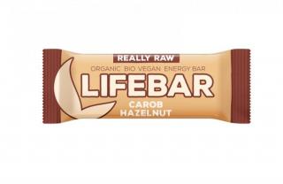 Lifebar karobová s lískovými ořechy BIO RAW 47g, Lifefood