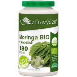 Moringa BIO RAW 180 kapslí - 66g, Zdravý den