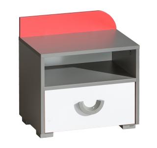 FUTURO F12 noční stolek grafit/bílá/výběr barev