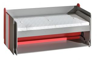 FUTURO F14 postel/psací stůl grafit/bílá/výběr barev