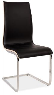 Jídelní čalouněná židle H-133 černá/dub sonoma