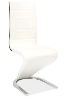 **Jídelní čalouněná židle H-134 bílá/černá