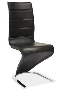 Jídelní čalouněná židle H-134 černá/bílá