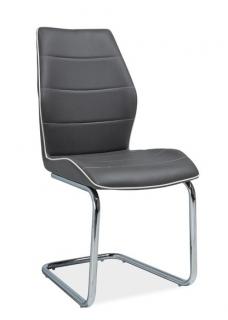 Jídelní čalouněná židle H-331 šedá