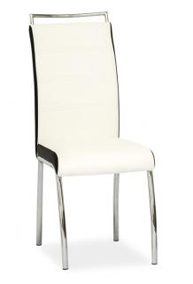 Jídelní čalouněná židle H-442 bílá/černá