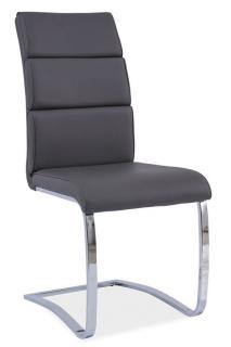 Jídelní čalouněná židle H-456 šedá