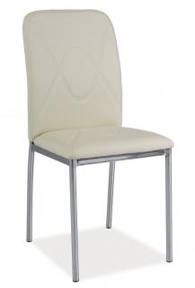 Jídelní čalouněná židle H-623 krémová/chrom