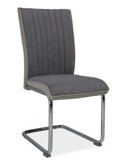 Jídelní čalouněná židle H-930 šedá/sv. šedé boky