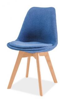 Jídelní židle DIOR buk/modrá