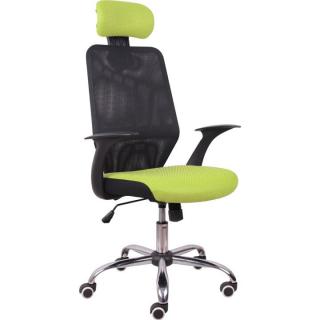Kancelářská židle, černá/zelená, REYES